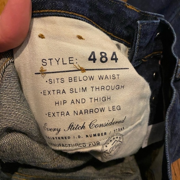 𝅺j. Crew Selvage Dark Blue  Japanese kaihara denim size 28 - Picture 4 of 5